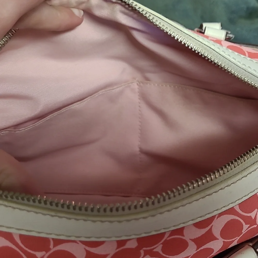 Coach Pink and Cream Tote Bag - Picture 6 of 12
